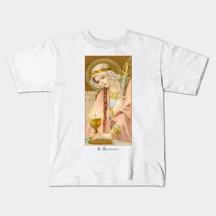 Saint Barbara, Virgin and Martyr Kids T-Shirt